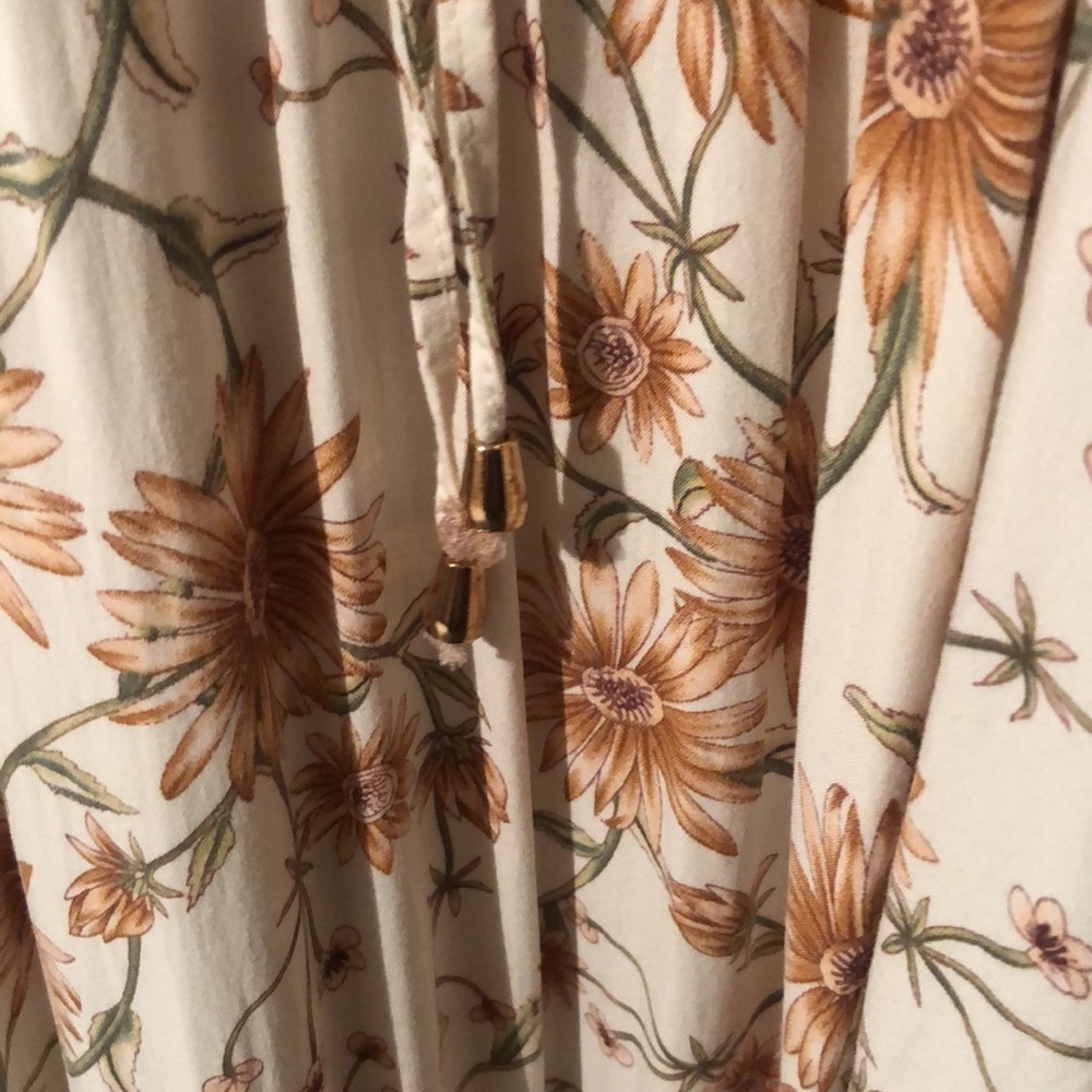 Jaase Caramel Daisy Long Sleeved Maxi Dress L - Final Price - Picture 9 of 12